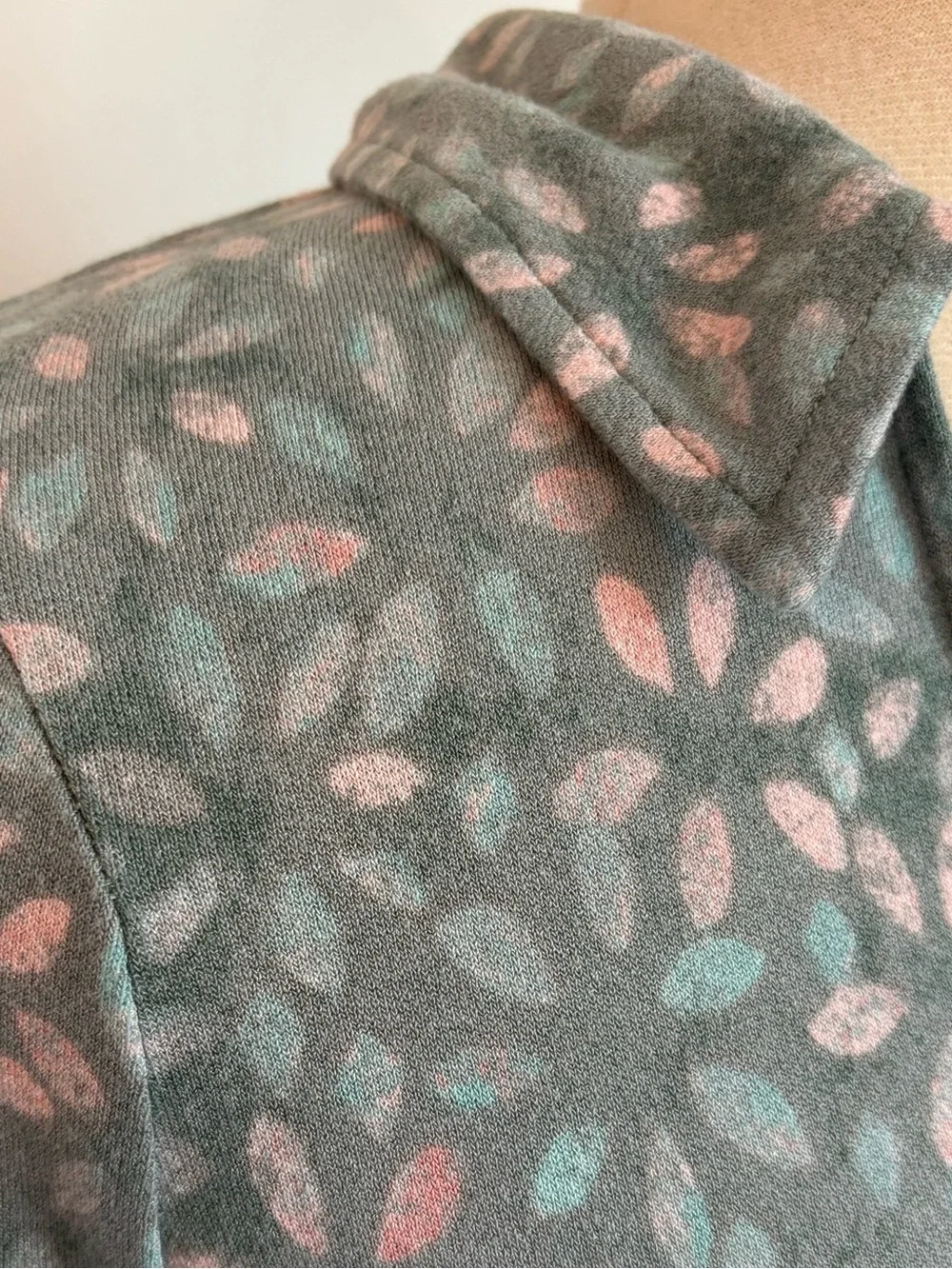 Free People Shayla Faux Wrap Midi Dress Mint Combo Sage Green Pink Blue Floral S